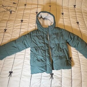 Kids Teal Puffer Jacket